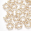 Brass Cubic Zirconia Charms X-KK-S348-310-1