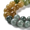 Dyed Natural Malaysia Jade Beads Strands G-G021-01B-07-4