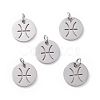 Non-Tarnish 304 Stainless Steel Charms STAS-Q201-T445-12S-2