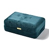 Rectangle Iron Covered with Velvet Jewelry Set Storage Boxes CON-K002-07C-1