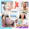 Globleland 5 Boxes 5 Colors Stainless Steel Stretch Cloth Sewing Machine Anti-jump Needles FIND-GL0001-22-6