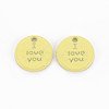 Spray Painted Alloy Charms for Valentine's Day PALLOY-Q433-027D-RS-1