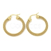 PVD Vacuum Plating 304 Stainless Steel Hoop Earrings for Women EJEW-G401-05B-G-1