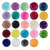 24 Colors Transparent Glass Beads FGLA-JQ0001-03-8mm-2