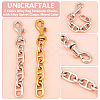 Unicraftale 4Pcs 2 Colors Alloy Bag Extension Chains FIND-UN0003-16-5