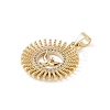 Brass Micro Pave Cubic Zirconia Pendants KK-E111-18G-2