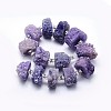 Natural Druzy Quartz Crystal Beads Strands G-F582-B07-2