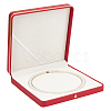 PU Leather Single Necklace Storage Gift Box AJEW-WH0475-08A-1