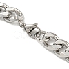 201 Stainless Steel Curb Chain Necklaces for Men NJEW-Q336-07A-P-6