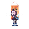 Halloween Theme Felt Cloth Hanging Door Signs HJEW-L027-A02-2