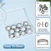  12Pcs 6 Styles 201 Stainless Steel Grooved Finger Ring Settings RJEW-TA0001-04P-3