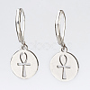 304/316 Surgical Stainless Steel Dangle Earrings EJEW-JE02783-2