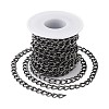 Aluminium Twisted Curb Chains CHA-TA0001-03B-3