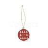 Christmas Theme Acrylic Pendant Decoration HJEW-G021-01F-1