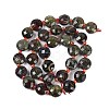 Natural Dragon Blood Beads Strands G-B094-A21-01-4