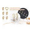 Eco-Friendly Brass Earring Hoops Findings KK-TA0007-40-15