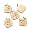 Valentine's Day Ion Plating(IP) 304 Stainless Steel Pendants STAS-F256-008G-1