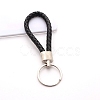 Handwoven Imitation Leather Keychain PW-WG34868-10-1