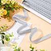 Polyester Braided Lace Trim OCOR-WH0074-92B-4