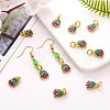 20Pcs Rack Plating Alloy Enamel Charms ENAM-SZ0003-06-3