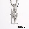 European and American Fashion Lightning Brass Rhinestone Pendant Necklaces HP4417-1-1