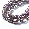 Electroplate Glass Beads Strands EGLA-S194-15A-A06-3