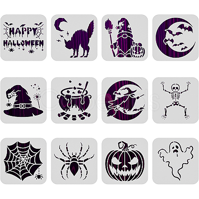 Plastic Painting Stencils Sets DIY-WH0172-707-1