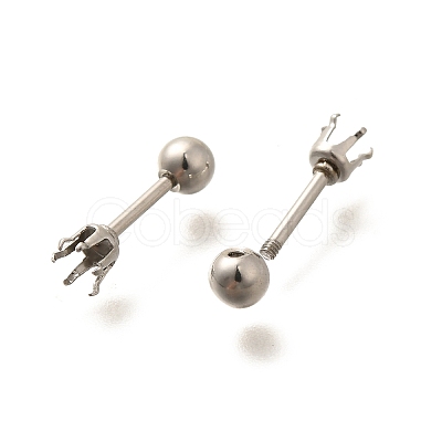 304 Stainless Steel Stud Earring Findings STAS-F311-18P-02C-1