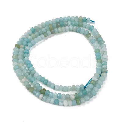 Natural Flower Amazonite Beads Strands G-L587-B06-01-1