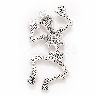 Halloween Tibetan Style Alloy Pendants FIND-B007-01AS-1