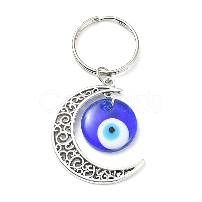 Alloy Moon Pendant Keychain KEYC-JKC00490-1