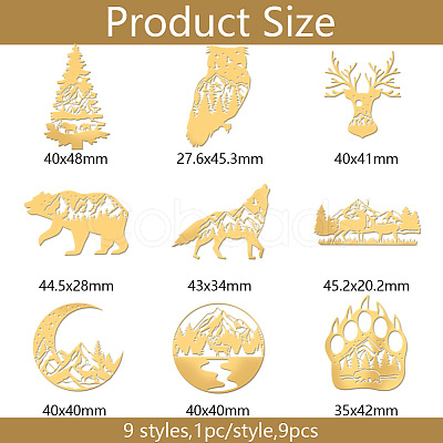 Nickel Decoration Stickers DIY-WH0450-122-1