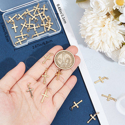 CREATCABIN 30Pcs Brass Pendants KK-CN0002-81-1