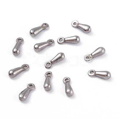 Non-Tarnish 304 Stainless Steel Charms X-STAS-6x3x3-34P-1