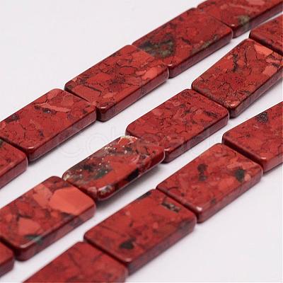 Natural Flower Agate Bead Strands G-K153-M08-1