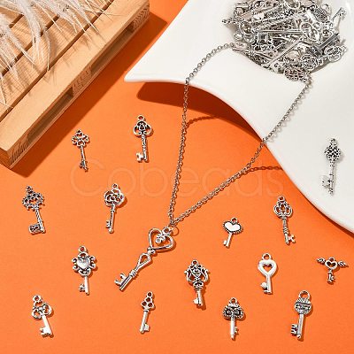 100Pcs Tibetan Style Alloy Pendants Set TIBEP-CJ0003-19-1