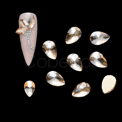 Flat Back Glass Rhinestone Cabochons MRMJ-Q072-45B-1