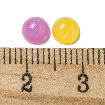 Dyed Natural White Jade Cabochons G-Q173-01A-19-1