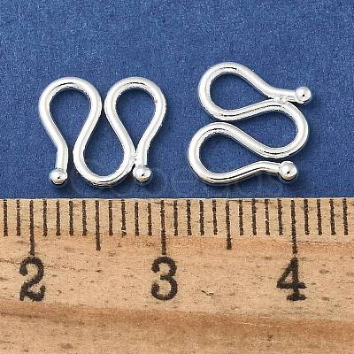 Brass S-Hook Clasps KK-Q019-08B-S-1