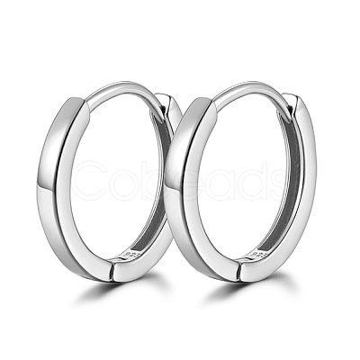 Anti-Tarnish Vintage Style Sterling Silver Hoop Earrings WY0636-10-1