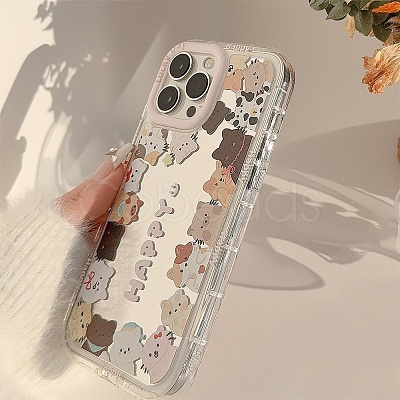 Cat Mirrored Axrylic Mobile Phone Cover PW-WG472D8-03-1