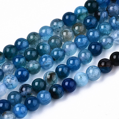 Natural Crackle Agate Beads Strands X-G-S359-240A-1