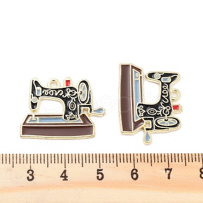 Alloy Enamel Pendants PALLOY-S185-04G-1