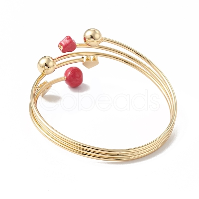 Brass Cuff Bangles BJEW-A134-01G-01-1