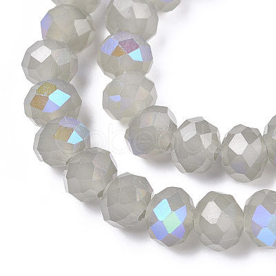 Electroplate Glass Beads Strands X-EGLA-A034-J8mm-L09-1