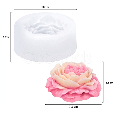 DIY Flower Silicone Candle Molds PW-WG21117-01-1