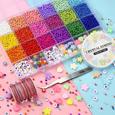 DIY Candy Color Bracelet Making Kit DIY-YW0005-68-1