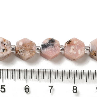 Natural Pink Opal Beads Strands G-P534-A10-02-1