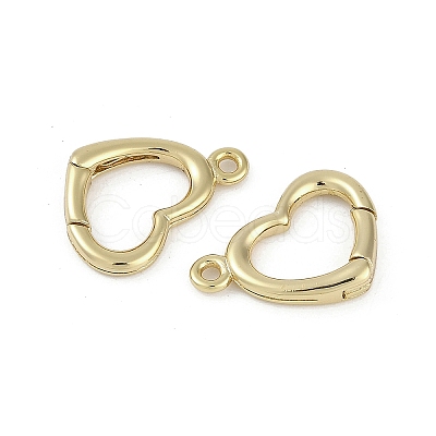 Brass Spring Gate Rings KK-Z078-06G-1