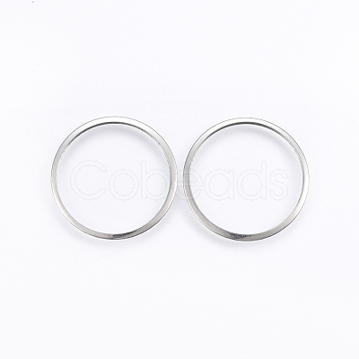 Tarnish Resistant 201 Stainless Steel Linking Rings STAS-E437-22B-P-1